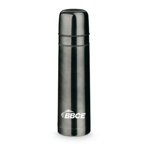 Garrafa Térmica Personalizada com gravação de logotipo de marca corporativa. Brinde personalizado refinado.