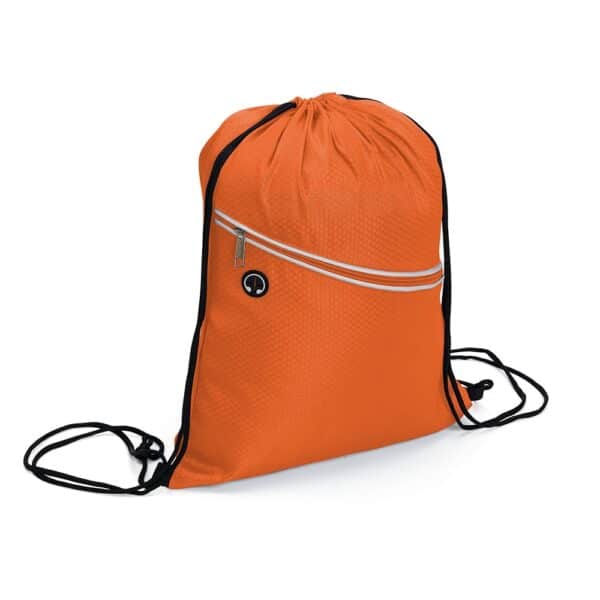 Mochila Saco Personalizada com gravação de marca empresarial. Opção de brinde personalizado para empresas.