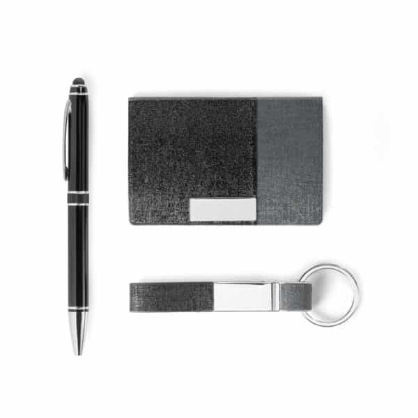 Kit Executivo Personalizado - Porta Cartões - HUBSP-93315 - A Huble oferece atendimento especializado para brindes corporativos e mochilas personalizadas para empresas e agências de eventos. Sua melhor opção em brindes corporativos está na Huble com entrega para todo Brasil.