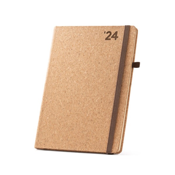 (24x17 cm) Agenda Ecológica Personalizada 2024 em cortiça - HUBSP-66094 - Image 2