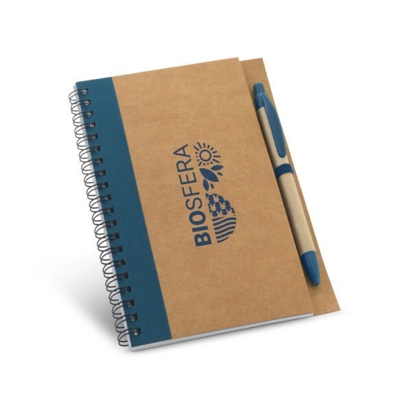(18x13 cm) | KIT Caderno Ecológico Personalizado B6 capa dura kraft | COM Caneta - HUBSP-93715 - Image 4
