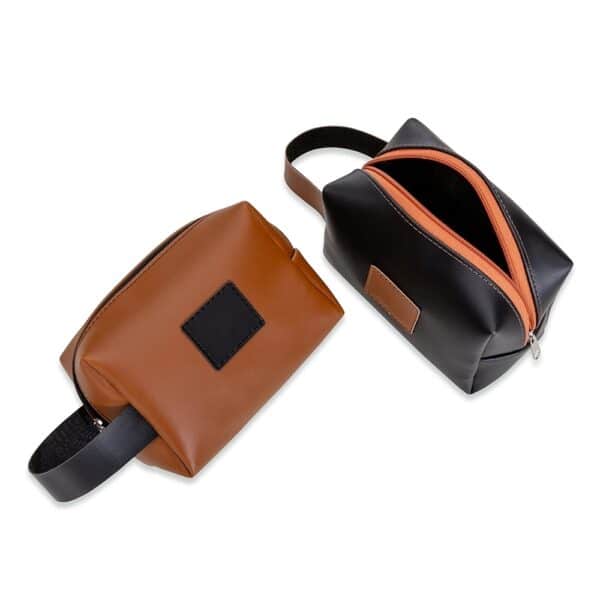 Necessaire Personalizada com logotipo de marca corporativa. Brinde corporativo diferenciado.