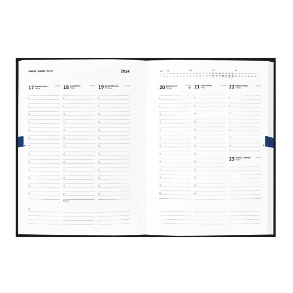 (24x17 cm) | Agenda Personalizada 2024 B5 em couro sintético - HUBSP-66114 - Image 6