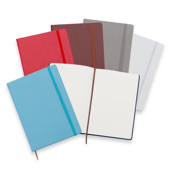 (21x15 cm) | Caderno Personalizado tipo Moleskine de Couro Sintético - SEM PAUTA - HUBZB-03005 - Image 10