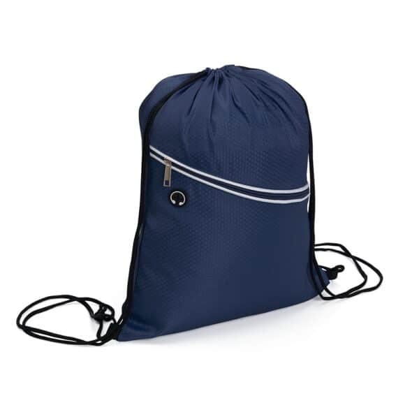 Mochila Saco Personalizada com gravação de marca empresarial. Opção de brinde personalizado para empresas.