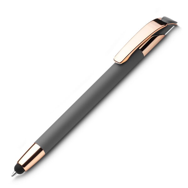 Caneta Personalizada com logotipo de marca corporativa. Brinde corporativo elegante.