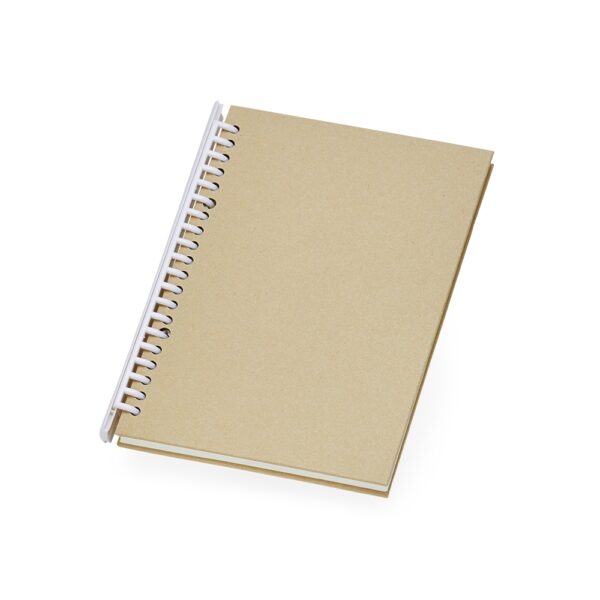 (21x14 cm) | Caderno Ecológico Personalizado Kraft - COM PAUTA - HUBZB-05060