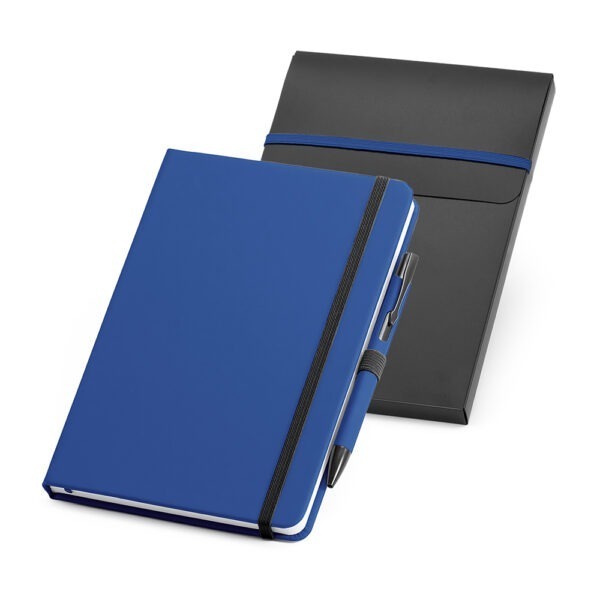 (21x14 cm) | Kit de Caderno Personalizado com esferográfica - SEM PAUTA - HUBSP-93795