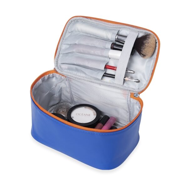 Necessaire Personalizada com personalização de logotipo de marca corporativa. Brinde personalizado criativo.