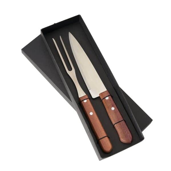 Kit Churrasco Personalizado 2 peças com caixa Kraft - HUBZB-14564