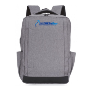 Mochila Personalizada com logotipo de marca corporativa. Tipo de brinde personalizado para empresas.