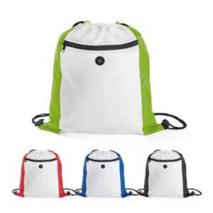 Mochila Saco Personalizada com logotipo de marca corporativa. Opção de brinde personalizado para empresas.