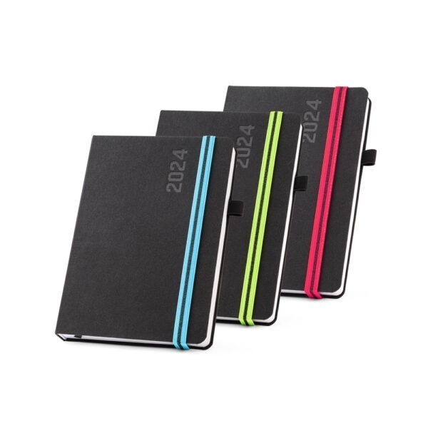 (21x14 cm) | Agenda Personalizada 2024 A5 em tecido poliéster - HUBSP-66190