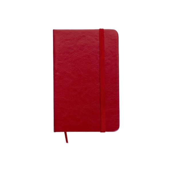 (14x8 cm) | Caderno Personalizado Tipo Moleskine - COM PAUTA - Couro Sintético - HUBZB-12595N - Image 6