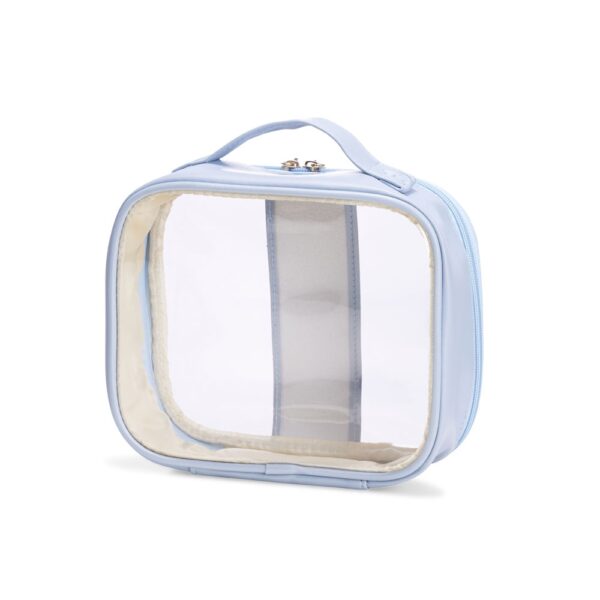 Necessaire Personalizada com personalização de logotipo de marca corporativa. Brinde personalizado exclusivo.