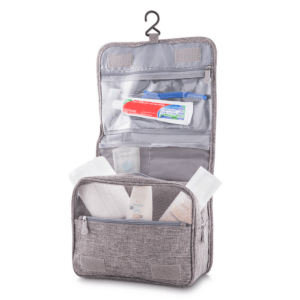 Necessaire Personalizada com logotipo de marca empresarial. Brinde personalizado inovador.