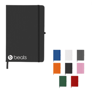 Caderno Personalizado com gravação de marca empresarial. Opção de brinde personalizado para empresas.