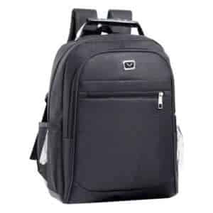 Mochila com logotipo, personalizada para brindes corporativos.