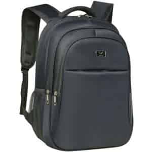 Brinde corporativo: elegante mochila com logotipo personalizado.