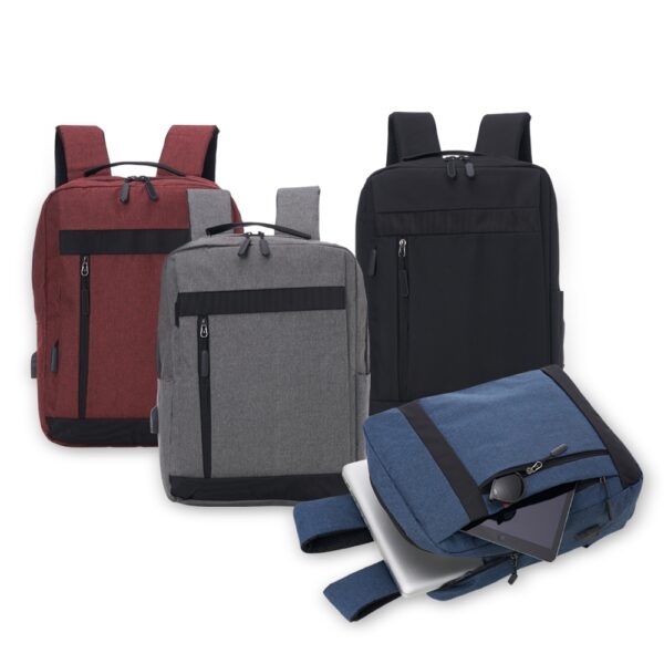 Mochila Personalizada Nylon USB 21L - HUBZB-01325