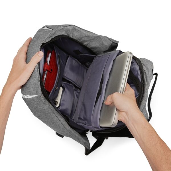 Mochila Personalizada Anti-Furto USB - HUBZB-01306 - Image 4