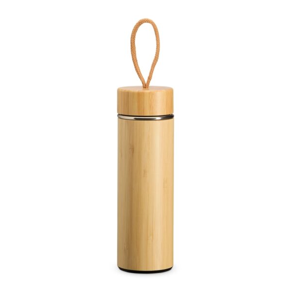 Garrafa Térmica Personalizada em Bambu 400ml com Difusor - HUBZB-02403