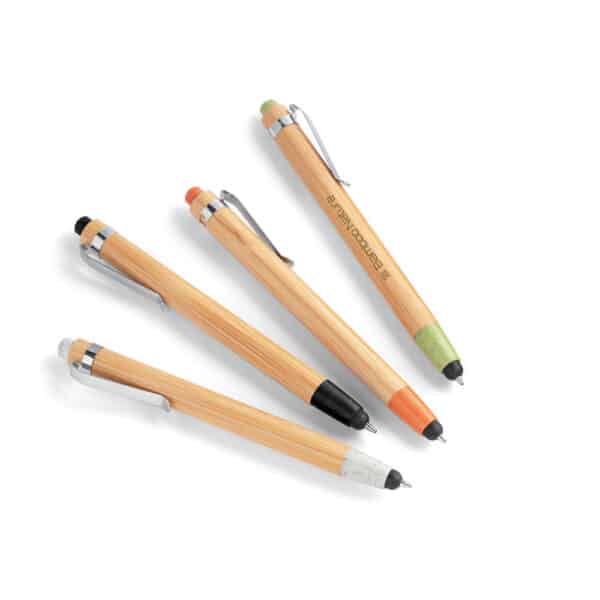 Caneta Personalizada Esferográfica em Bambu com Ponteira Touch - HUBSP-81012 - Image 15