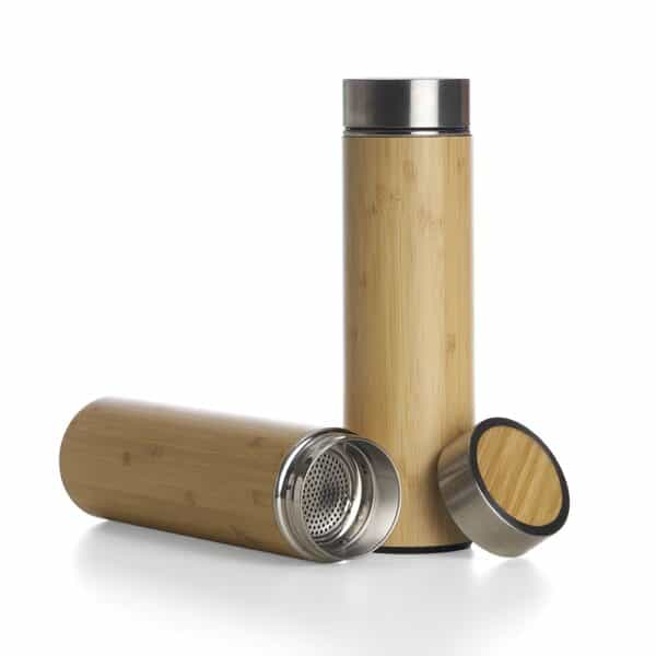 Garrafa Personalizada Bambu Térmica 500ml com Infusor - HUBZB-18642 - Image 2