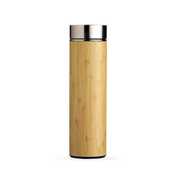 Garrafa Personalizada Bambu Térmica 500ml com Infusor - HUBZB-18642
