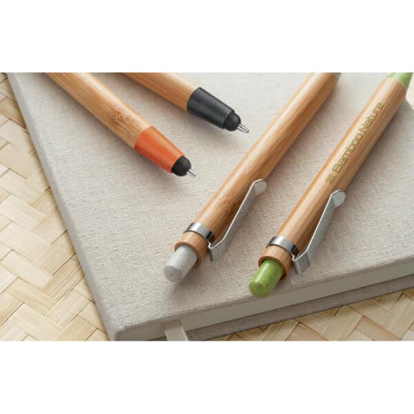 Caneta Personalizada Esferográfica em Bambu com Ponteira Touch - HUBSP-81012 - Image 17