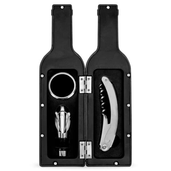 Kit Vinho Personalizado 3 Peças Formato Garrafa - HUBZB-11871
