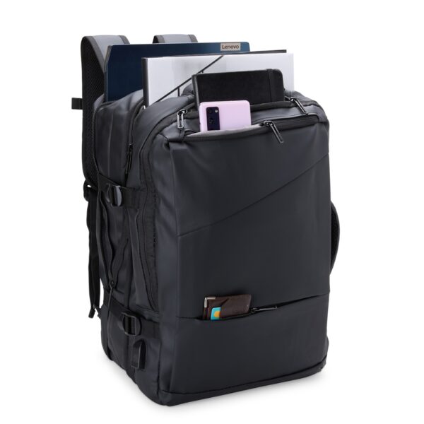 Mochila Personalizada Expansível Couro Sintético 36 Litros - HUBZB-08084 - Image 3